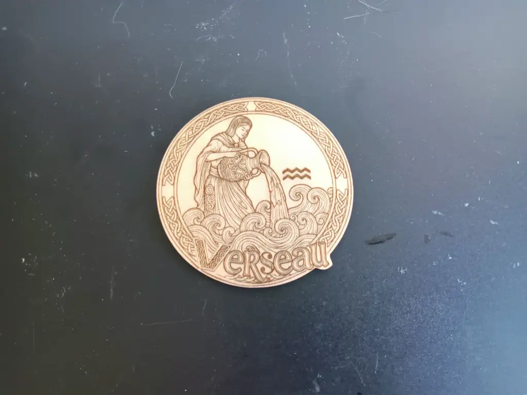 Dessous de verre verseau