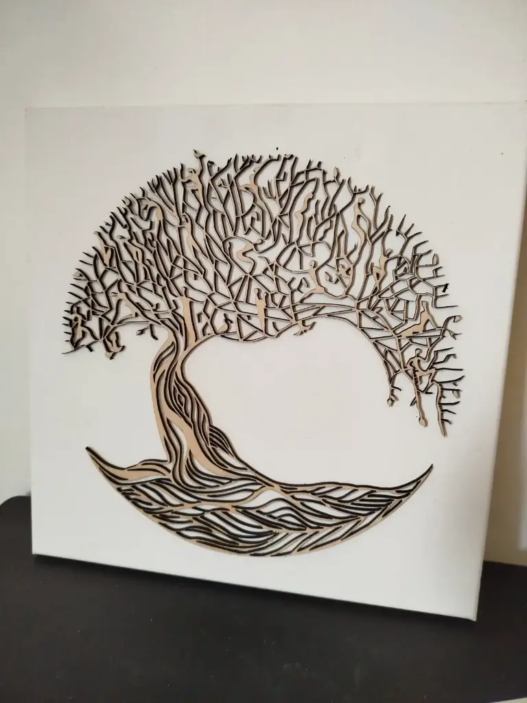 Arbre de vie sur toile Bonhomme