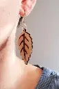 Boucles d'oreilles marqueterie 3