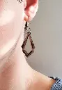Boucles d'oreilles marqueterie 4