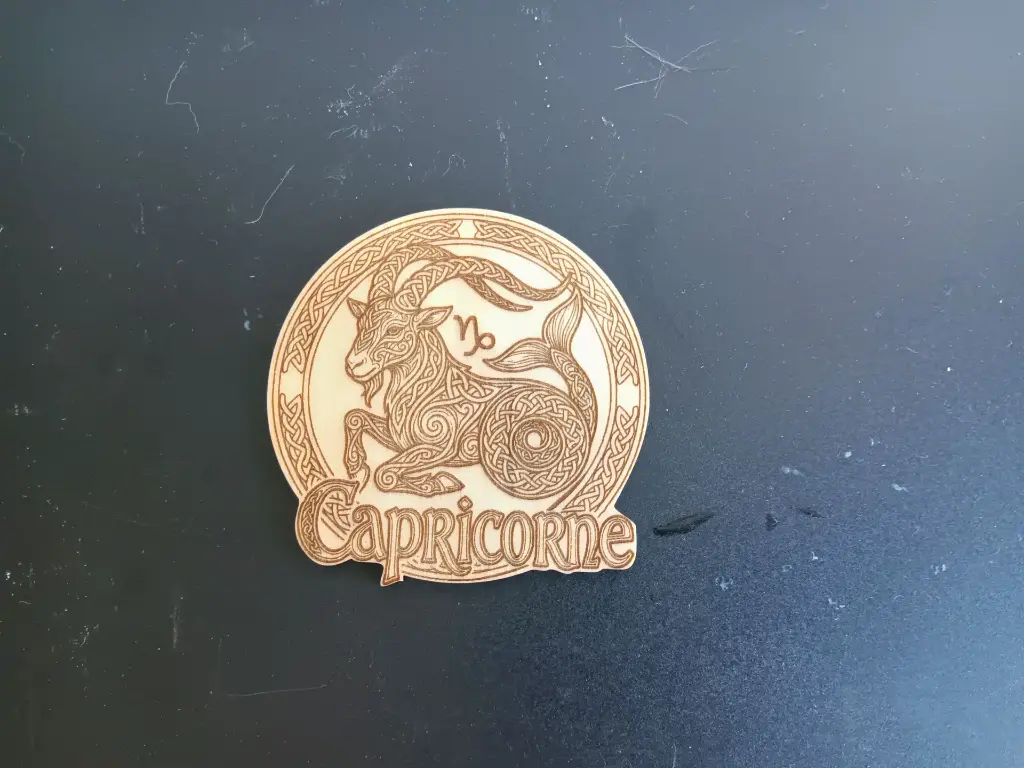 Dessous de verre capricorne