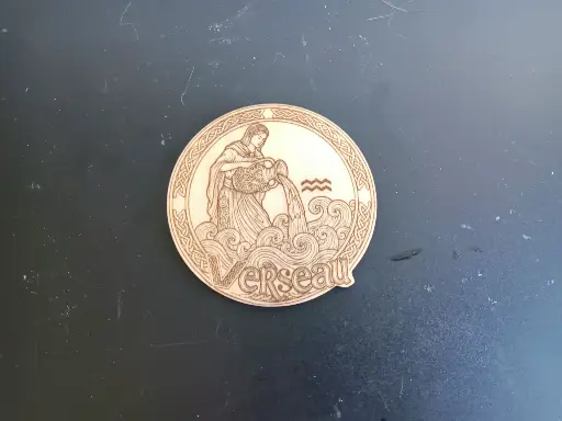 Dessous de verre verseau