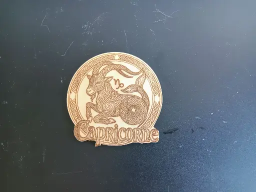 Dessous de verre capricorne